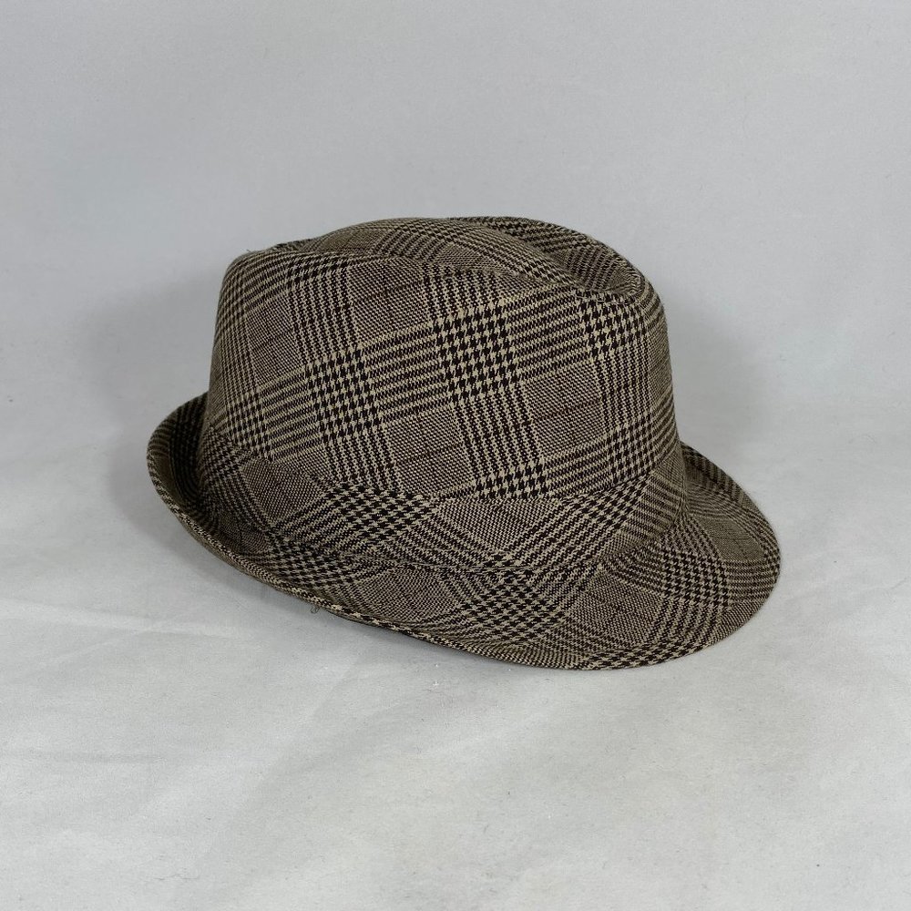 DECREE Diamond Crown Fedora Hat Stingy Brim NWOT - Picture 5 of 12